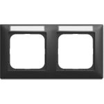 BUSCH JAEGER BJ 1732 NS-915 Abdeckrahmen mit Sichtfenster waagerecht 2-fach (2CKA001754A4945)