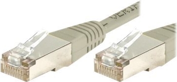 Patchkabel F/UTP, CAT.6, grau, 0,5 m Patchkabel mit besonders schmalem Knickschutz (842050)