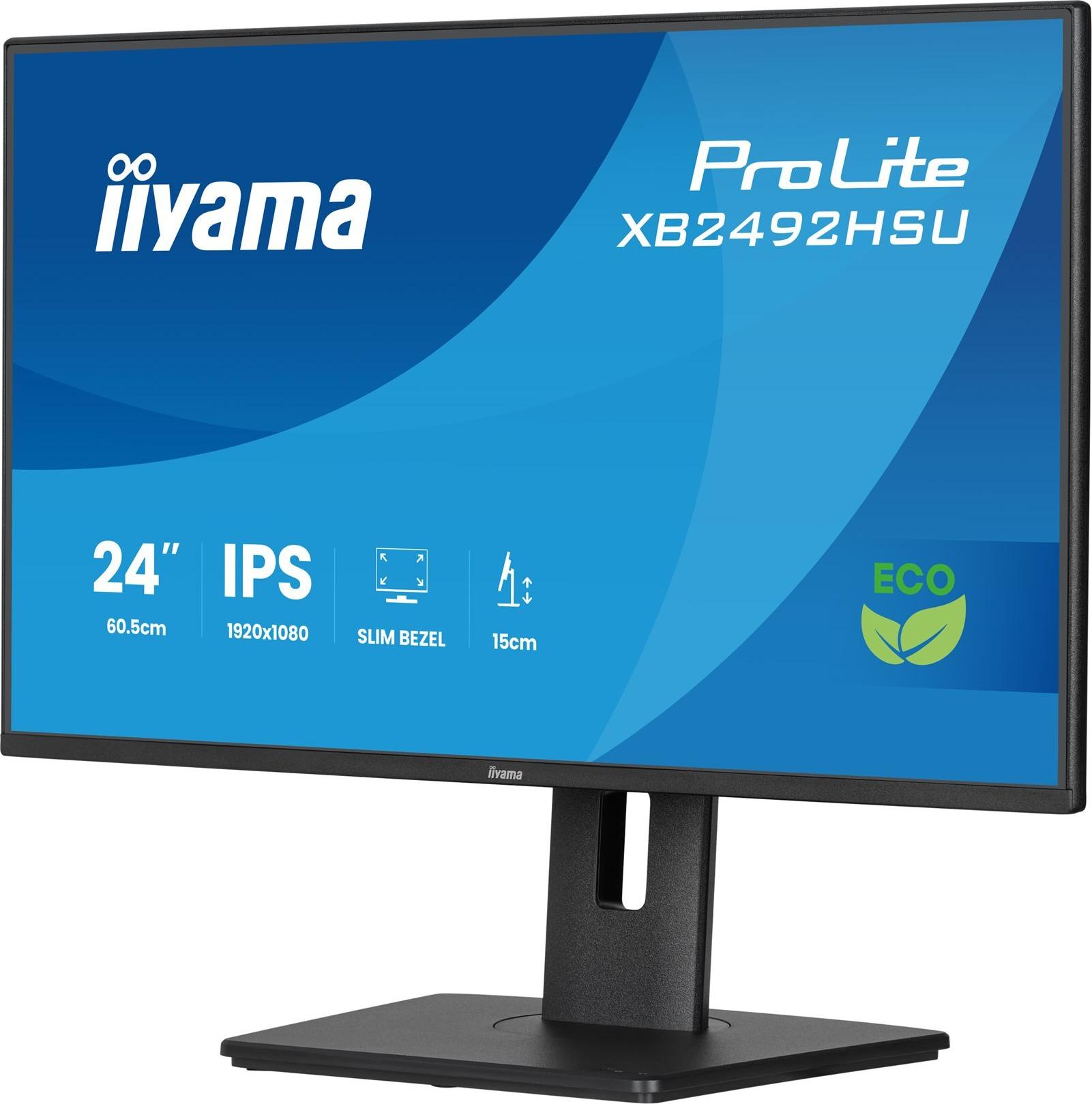 iiyama ProLite XB2492HSU-B1 24" IPS 120 Hz Full HD Monitor Schwarz