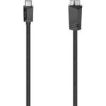 Hama USB-C-Kabel, USB-C-Stecker - Micro-USB-St., USB 3.2 Gen1, 5 Gbit/s, 0,25 m (00200654)
