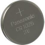 Panasonic Knopfzelle Lithium CR1025, 30 mAh, 3V kompatibel zu DL1025 (CR1025L/1BP)