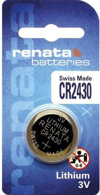 RENATA Knopfzelle CR 2430 Lithium CR2430 285 mAh 3 V 1 St. (700359)