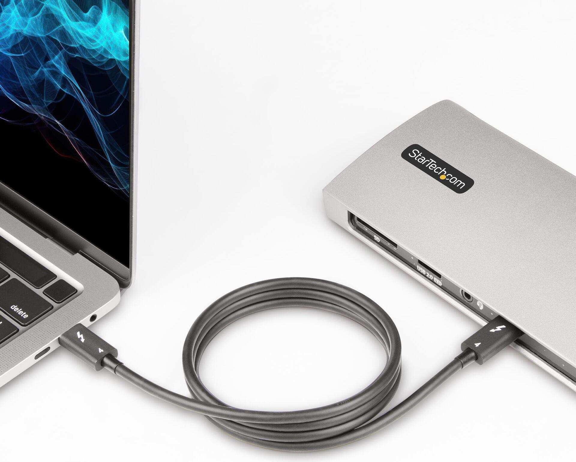 StarTech.com TBLT4MM1M Thunderbolt 4 Kabel 1 m Schwarz