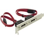 S-CONN BRACKET 10 - Slotblende mit 2x eSATA (75626)