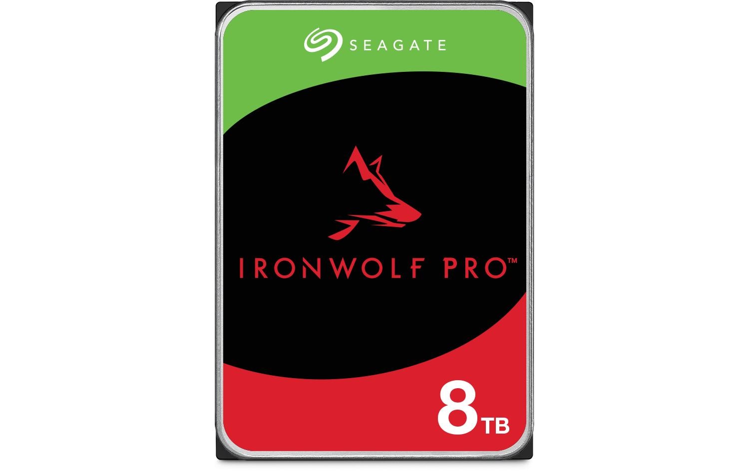 Seagate IronWolf Pro ST8000NT001 Interne NAS-Festplatte 8 TB 3,5" SATA III 7200 rpm 256 MB Schwarz