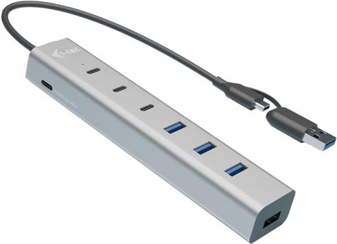 i-tec USB-A/USB-C 4 port HUB 1x USB-C US (CAHUBMETAL7)
