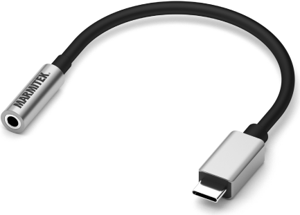 Marmitek 08374 Handykabel Schwarz - Silber 0,15 m USB C 3.5mm (8374)