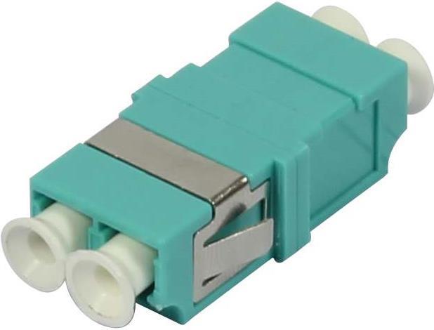 LWL-Kupplung LC-Buchse/LC-Buchse 50/125u Multimode duplex PVC aqua ohne Flansch (S215481)