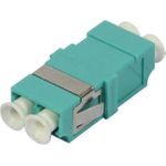 LWL-Kupplung LC-Buchse/LC-Buchse 50/125u Multimode duplex PVC aqua ohne Flansch (S215481)