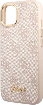 Guess PC/TPU 4G Metal Camera Outline Case für Apple iPhone 14 Max - pink (GUHCP14MHG4SHP)