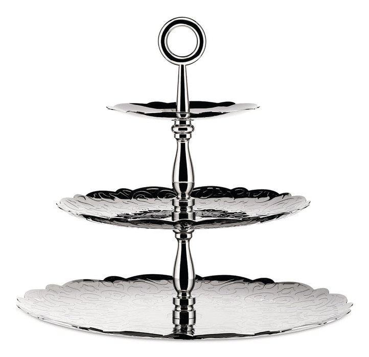 Alessi Dressed for X-Mas MW52/3 Etagere Edelstahl