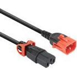 ACT Powercord C14 IEC Lock+ Dual Locking - C15 IEC Lock+ black 2 m, PC3872 (PL0042)
