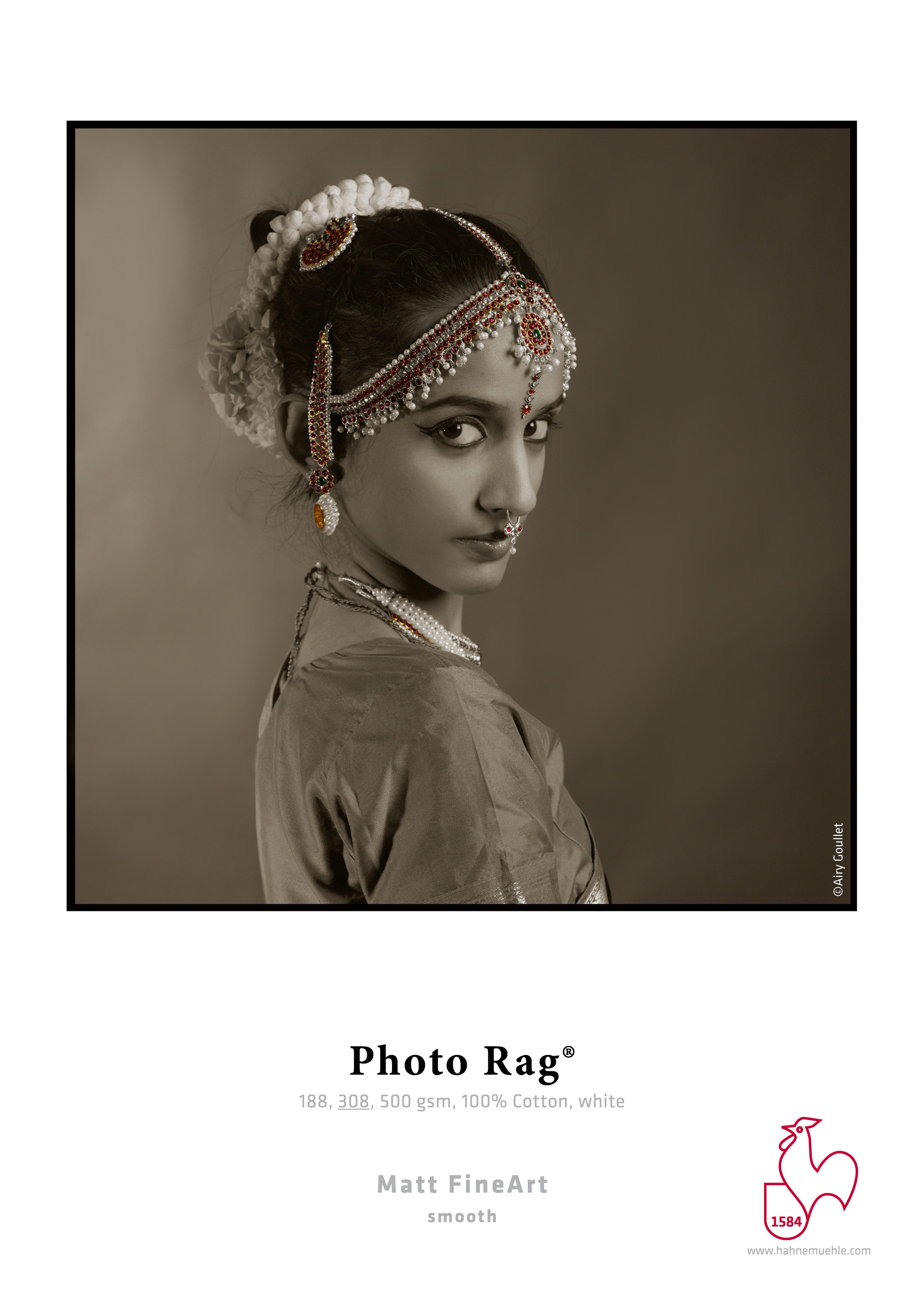 Hahnemühle Photo Rag Fine Art-Fotopapier A3+ 308 g/m² 25 Blatt Weiß