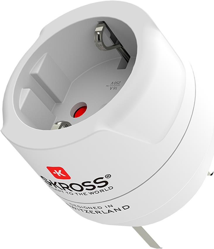 SKROSS Country Travel Adapter Europe to UK weiß