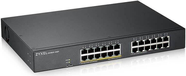 Switch 48,30cm (19") 24x GbE L2 GS1900-24HP 12x PoE+ Ports 130W (GS1900-24EP-EU0101F)