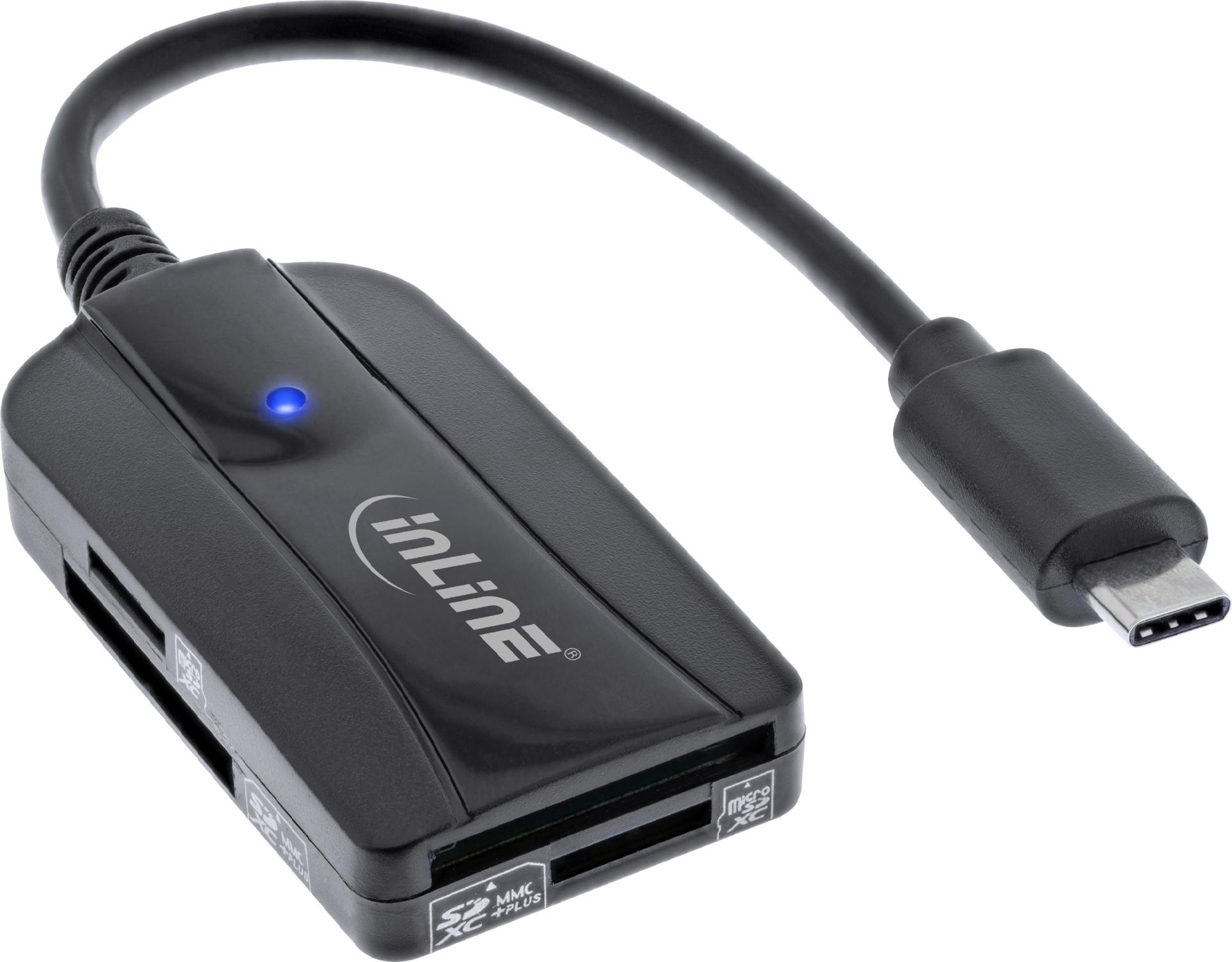 InLine 66772C Kartenleser USB 3.2 Gen 1 USB-C Schwarz