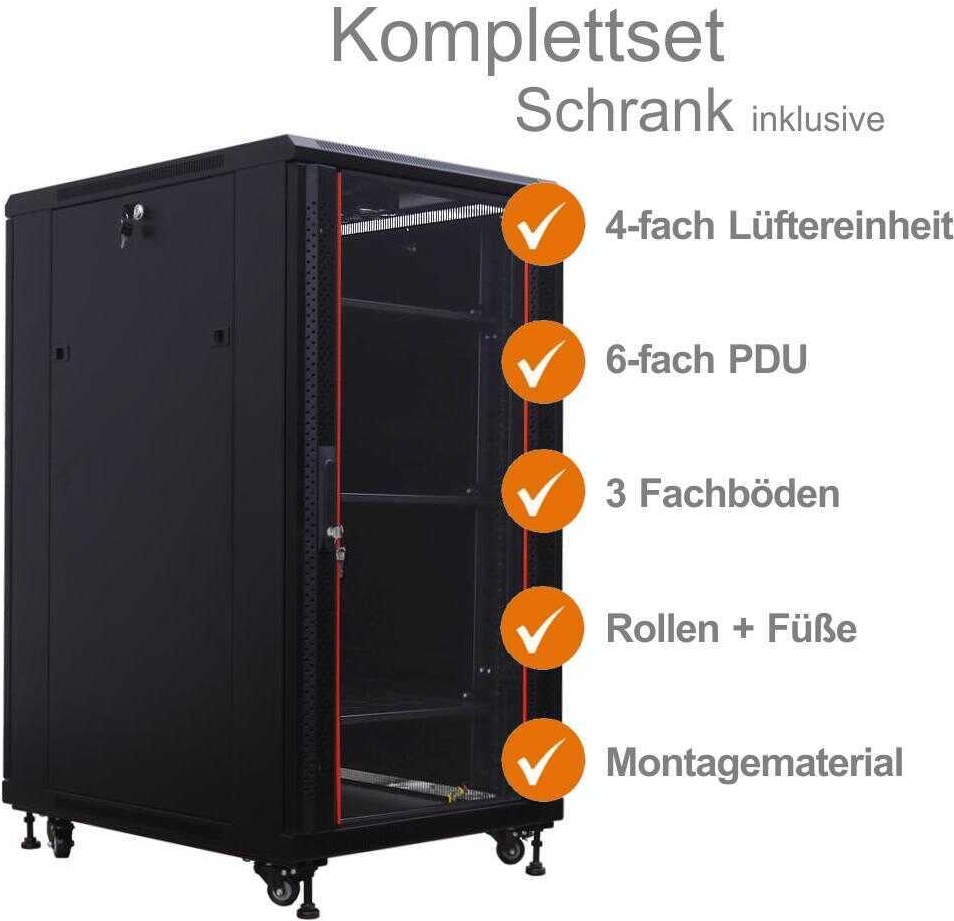 IT-BUDGET 19"-Netzwerkschrank SRK (99ITB19SRK2268GSM)
