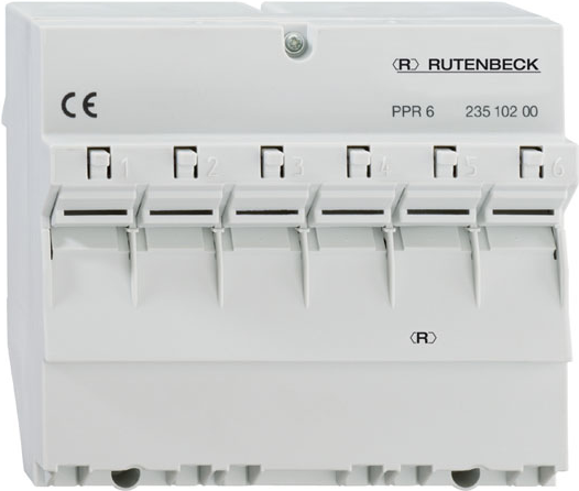 RUTENBECK Patchpanel für REG-Montage, 6 PPR-6 5-Ports, Cat.6/ClassE, geeignet für 2381 PPR-6 (23810200)