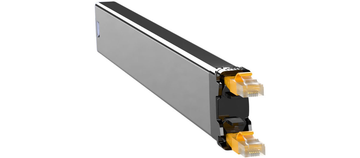 PATCHBOX 365 UTP - Kupferkassette - einziehbar - CAT 6a - UTP