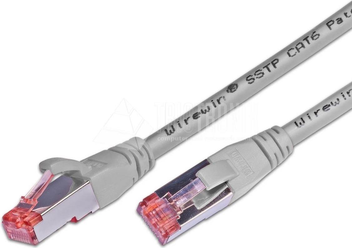 Wirewin KAT6 Patchkabel, S/FTP, LSOH, Lifetime Warranty, grau RJ45 Patchkabel (PKW-PIMF-KAT6 15.0)