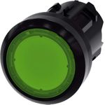 Siemens Drucktaster Betätiger flach, Frontring Kunststoff Grün SIRIUS ACT 3SU1001-0AB40-0AA0 1 St. (3SU1001-0AB40-0AA0)