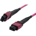 LWL-MTP-Female Patchkabel OM4 LowLoss(ELite), 12 Faser, Typ B crossed, erika-violett, 15m, Synergy 21 (S216792)