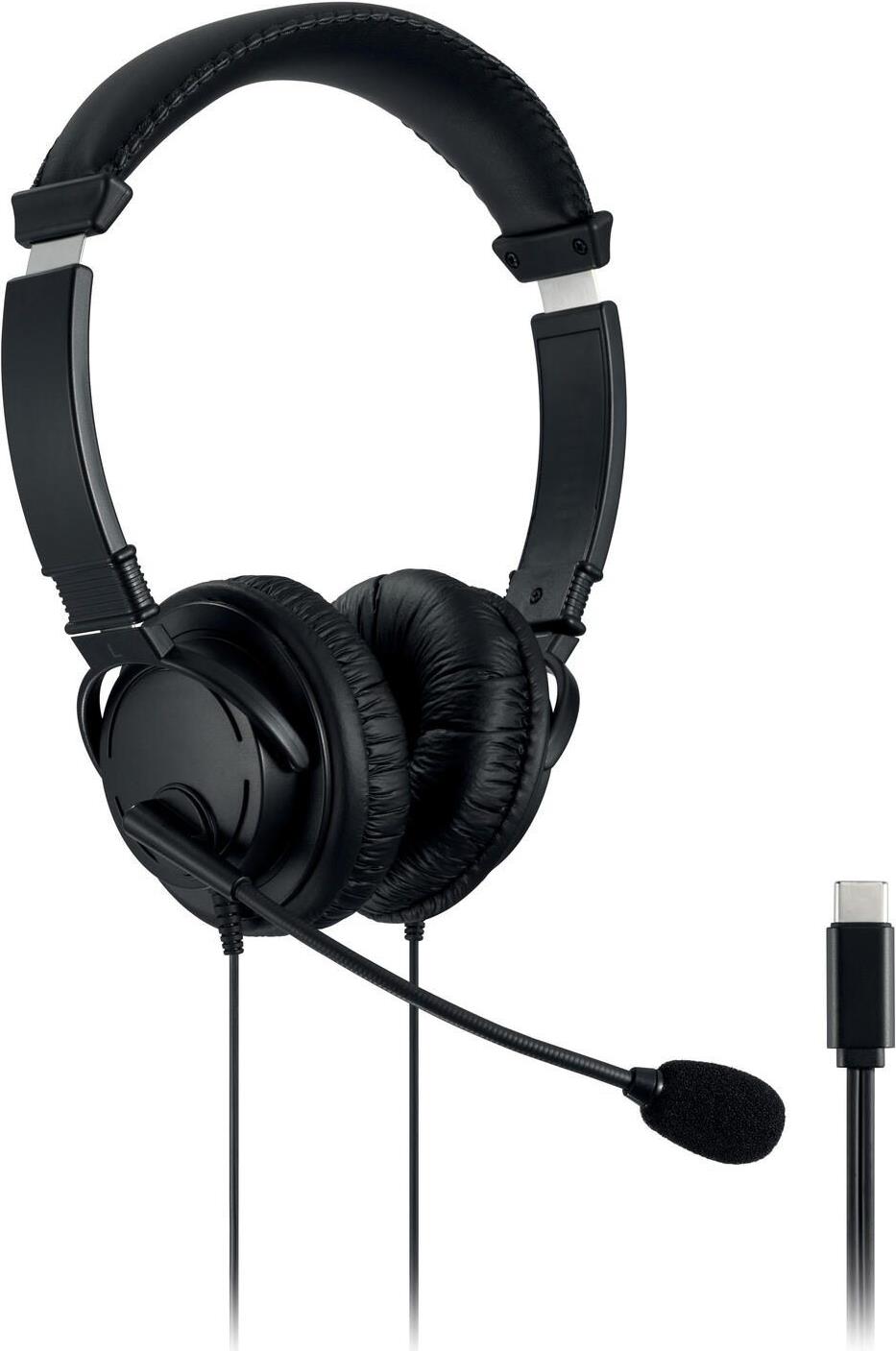 Kensington Hi-Fi USB-C Headset mit Mikrofon Schwarz
