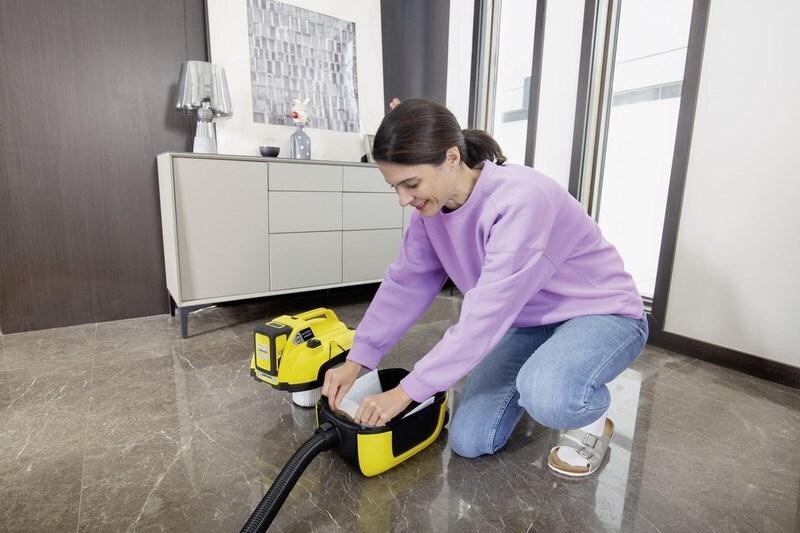 Kärcher Vliesfilterbeutel KFI 117 4 Stück für WD 1 Compact Battery Weiß