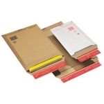 ColomPac Versandtasche, aus brauner Wellpappe, DIN A4+ Innenmaße: (B)235 x (T)340 x (H)-35 mm - 20 Stück (CP 010.04)
