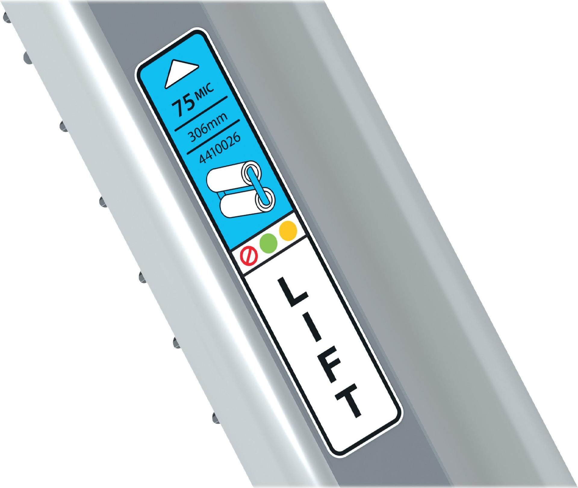 GBC 4410023 Laminierfolienkassette A4 75 µm Glänzend Grau, Transparent