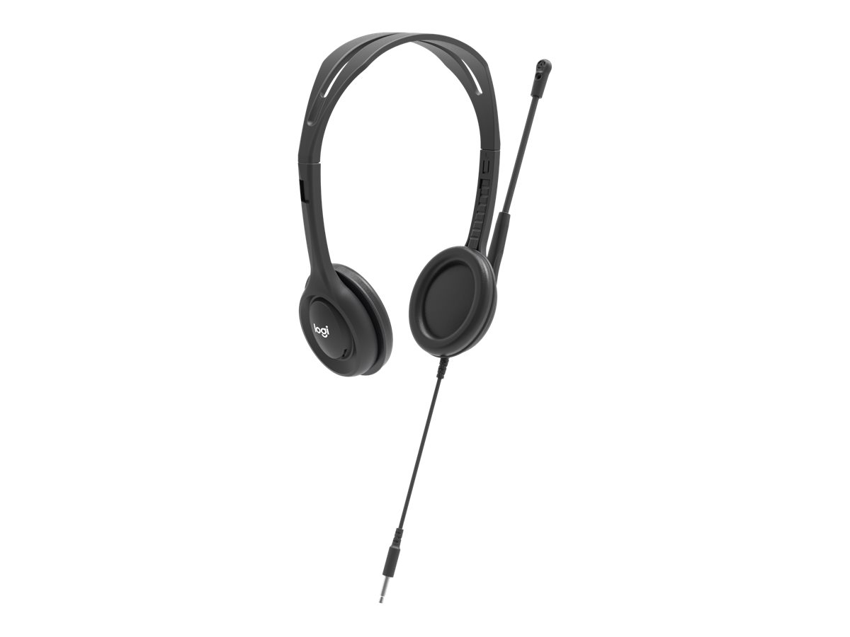 Logitech Stereo H111 On-Ear-Headset Kabelgebunden 3,5-mm-Klinke Schwarz