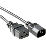 Microconnect PE0191405 Stromkabel Schwarz 0,5 m C19-Koppler C14-Koppler (PE0191405)