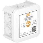 Obo Bettermann TD-2D-V. AC-Steckertypen: Terminal, Nominale Eingang Spannung: 125 V, Nominale Stromabgabe: 0,5 A. Produktfarbe: Weiß, Material: Kunststoff, Überspannungsschutz-Funktionen: Modem, Netzwerk. Gewicht: 95 g, Breite: 90 mm, Tiefe: 53,7 mm. Zertifizierung: CE. Anzahl enthaltener Produkte: 1 Stück(e) (5081698)