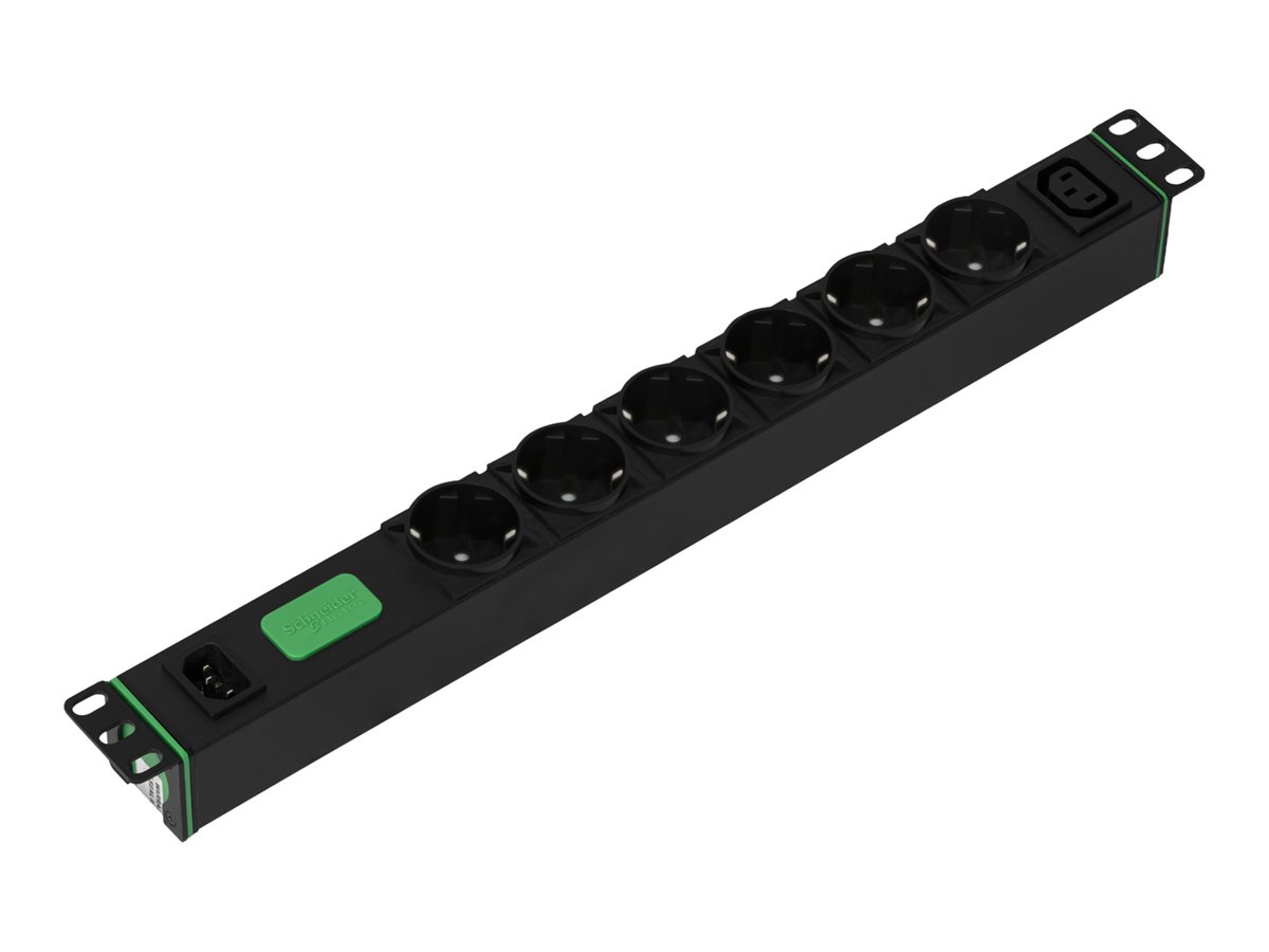 APC Easy Rack PDU Basic 1U 1-phasig 2,3 kW 200-240 V 6x SCHUKO 1x C13 C14-Eingang