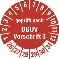 HEIN Industrieschilder HEIN 185696Prüfpl.DGUV3.26-31 r PF O30mm 500/ROL (185696)