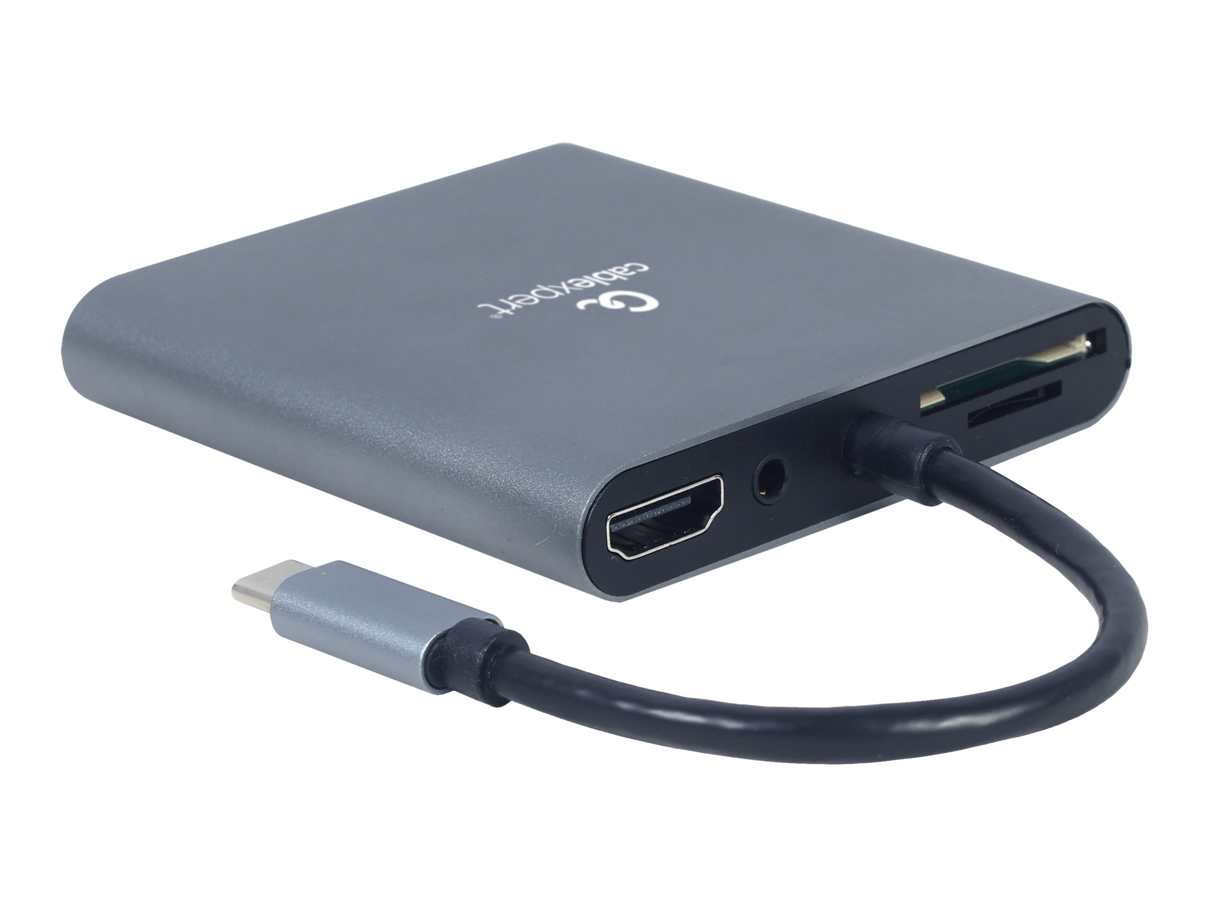 Cablexpert A-CM-COMBO6-01 Dockingstation USB-C 3.1 HDMI VGA Space-grau
