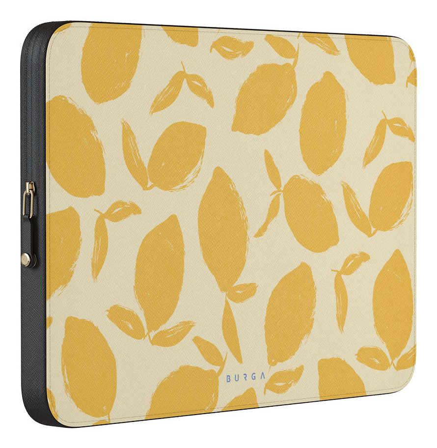 Burga Lemon Tart 13" Laptop Sleeve Leder Gelb