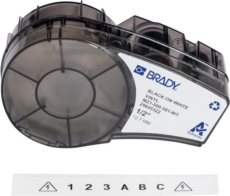 Brady M21-500-581-WT Druckeretikett Weiß Selbstklebendes Druckeretikett (152246)