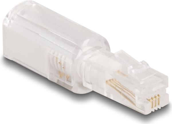 DeLOCK 88169 Kabeladapter RJ10 Transparent - Weiß (88169)