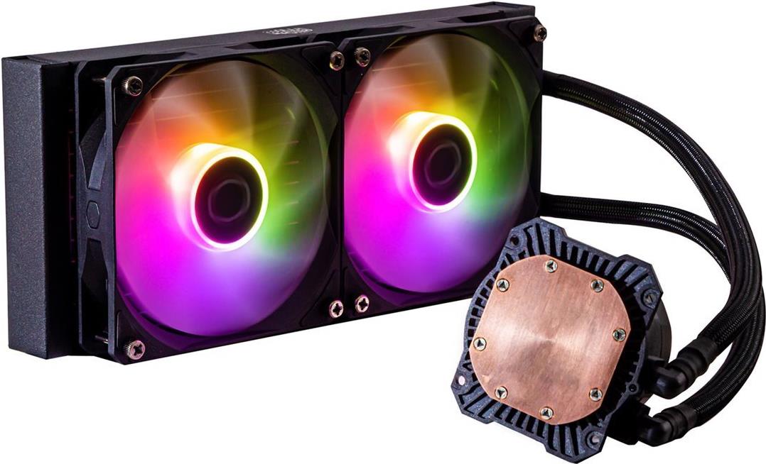 Cooler Master MasterLiquid Lite 240L Core ARGB Prozessor-Flüssigkeitskühlsystem Schwarz