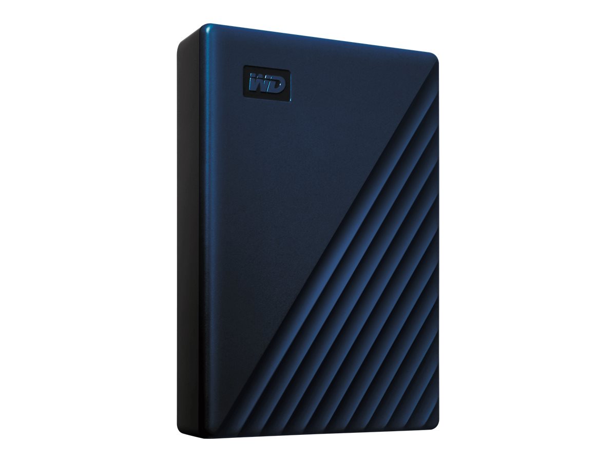 WD My Passport for Mac 4 TB Tragbare externe Festplatte 2,5" USB 3.2 Gen 1 256-Bit-AES Mitternachtsblau