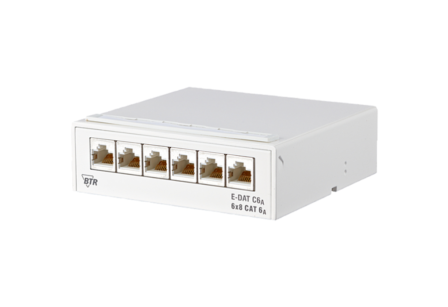 METZ CONNECT E-DAT 130862-21C-E CAT 6a Patch Panel Pure White
