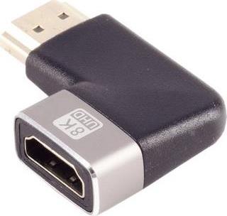 S/CONN maximum connectivity HDMI-A Adapter, 90° Winkel rechts, 8K, Metall (10-01053)