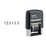 trodat Nummernstempel Printy 4846, 6-stellig, schwarz Abdruckmaße: 4 x 27 mm, selbstfärbend, Gehäusefarbe: (4846)