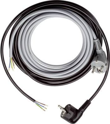 LappKabel Strom Anschlusskabel [ Schutzkontakt-Winkelstecker - Kabel, offenes Ende] Schwarz 3.00 m 70261163 (70261163)