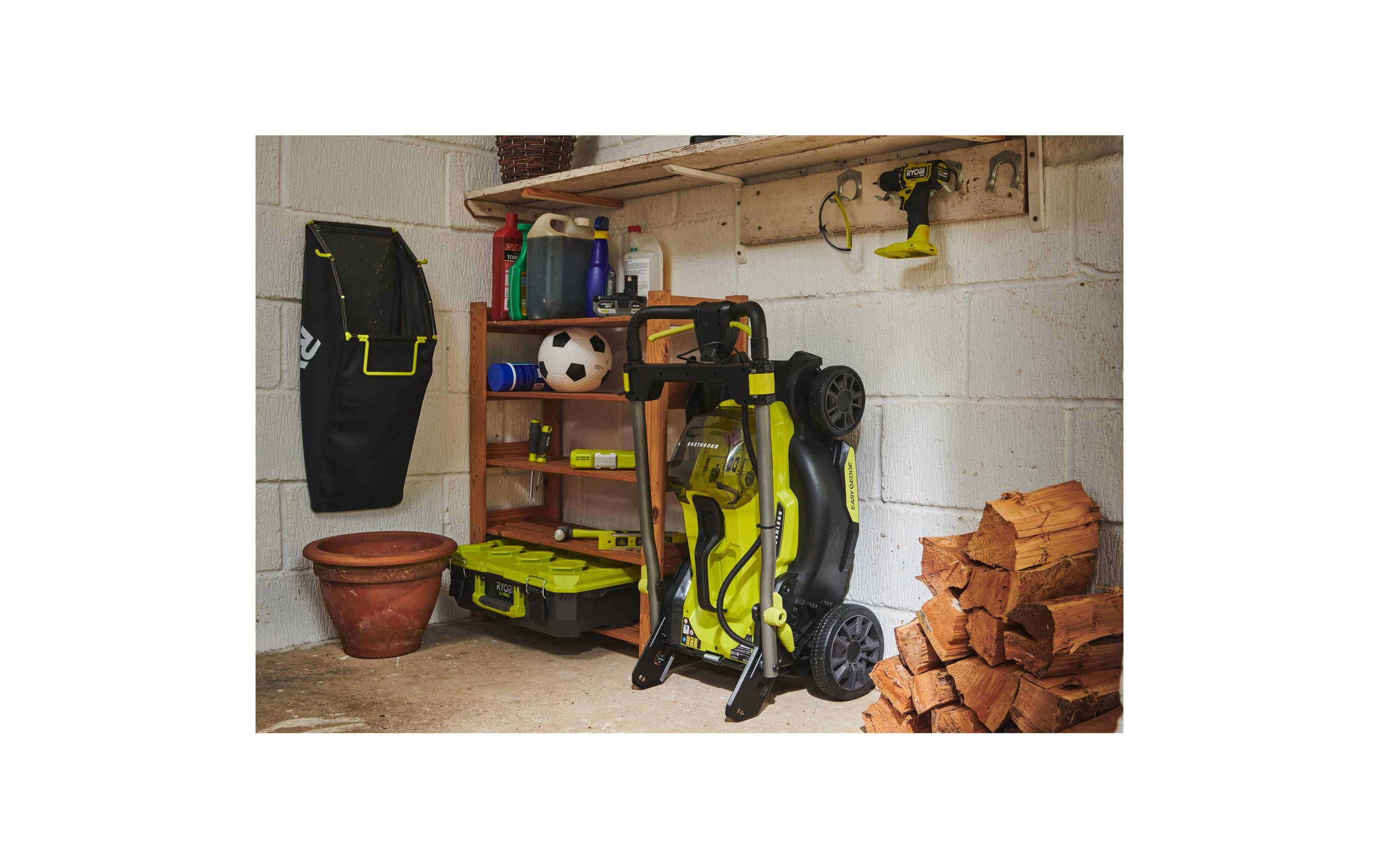 Ryobi RY18LMX40C-150 Akku-Rasenmäher 18 V 40 cm 5 Ah Li-Ion inkl. Akku & Ladegerät