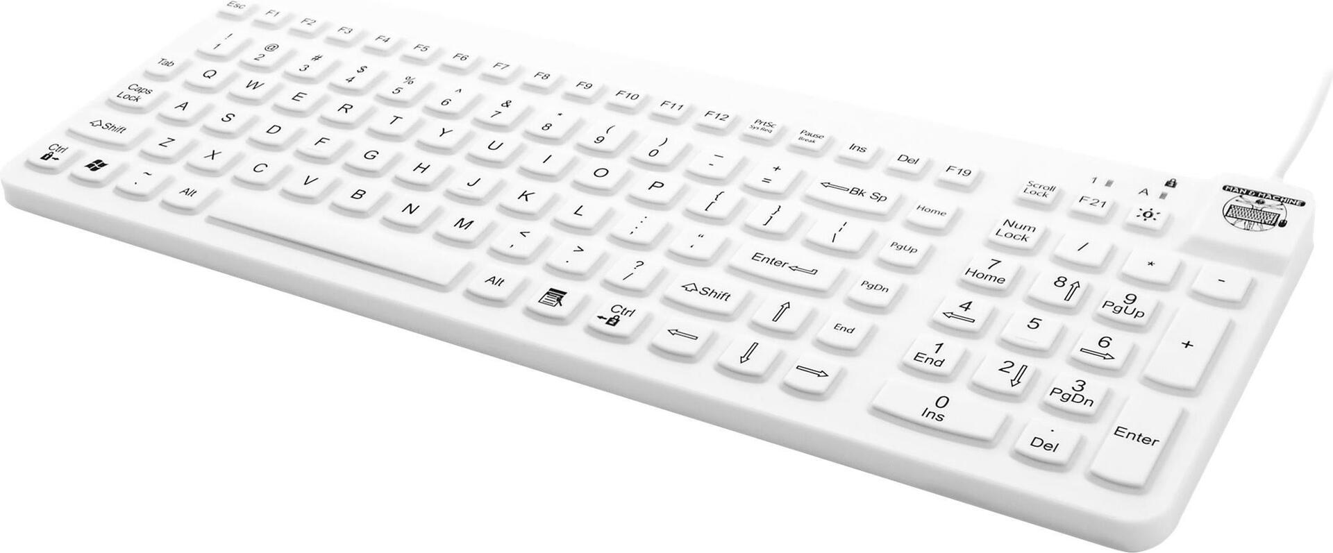 MAN&MACHINE Keyboard Really Cool wh. Hygienetastatur,white,USB,DE (RCLP/DE/W5)