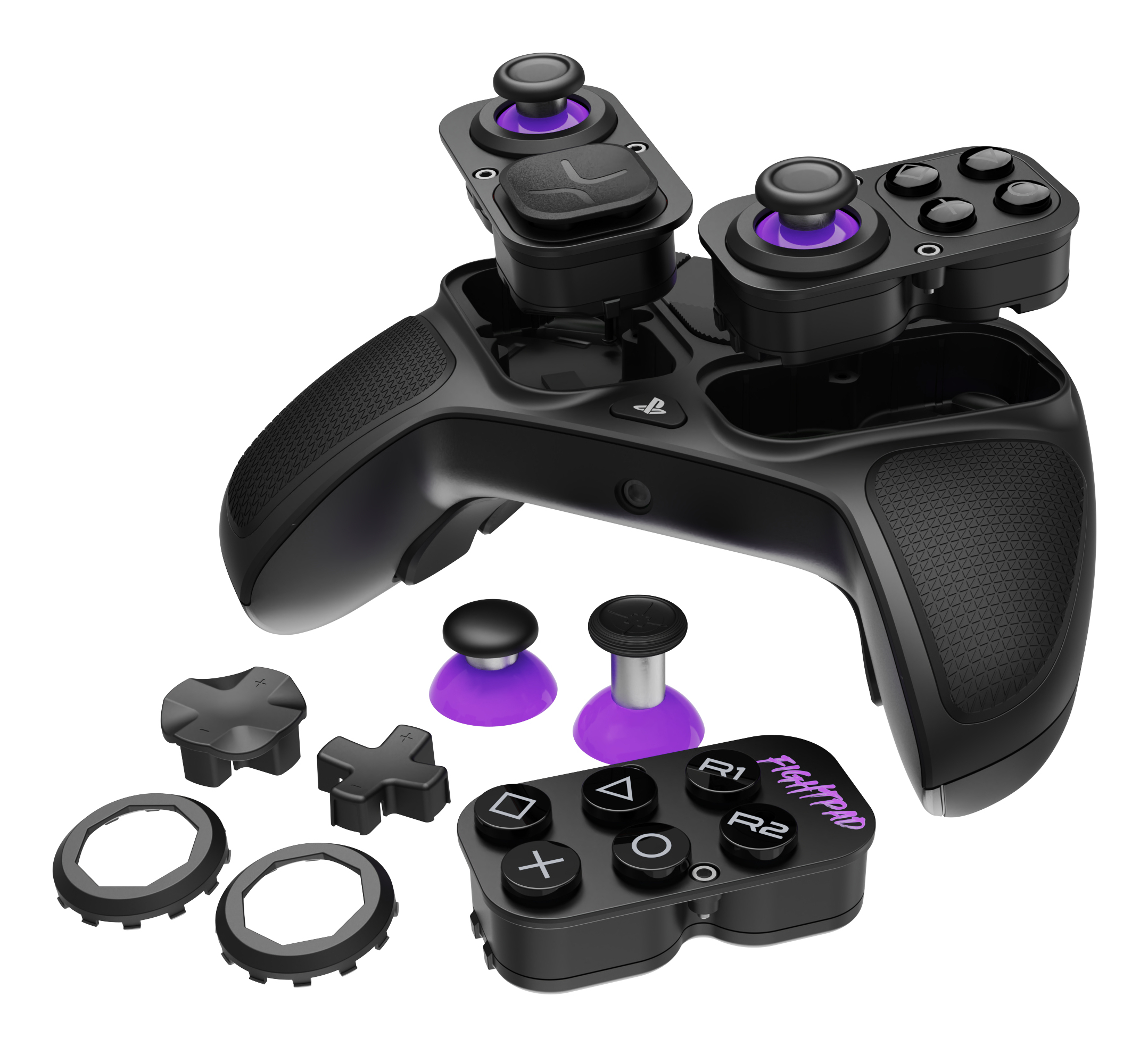 PDP Victrix Pro Hybrid Wireless Gamepad PS5 Schwarz/Weiß