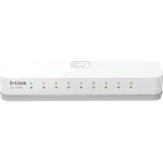 D-LINK DES-1008C 8-Port Fast Ethernet unmanaged Switch 8x 100Base-TX lüfterlos weiss (DES-1008C/E)