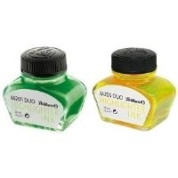 Pelikan Textmarker-Tinte im Glas, leuchtgrün fluoreszierende Tinte zum Markieren und Schreiben mit - 1 Stück (339580)